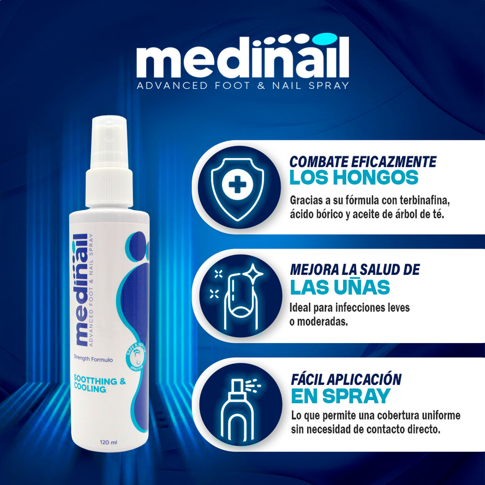 MEDINAIL - SPRAY PARA HOMGOS DE LA PIEL